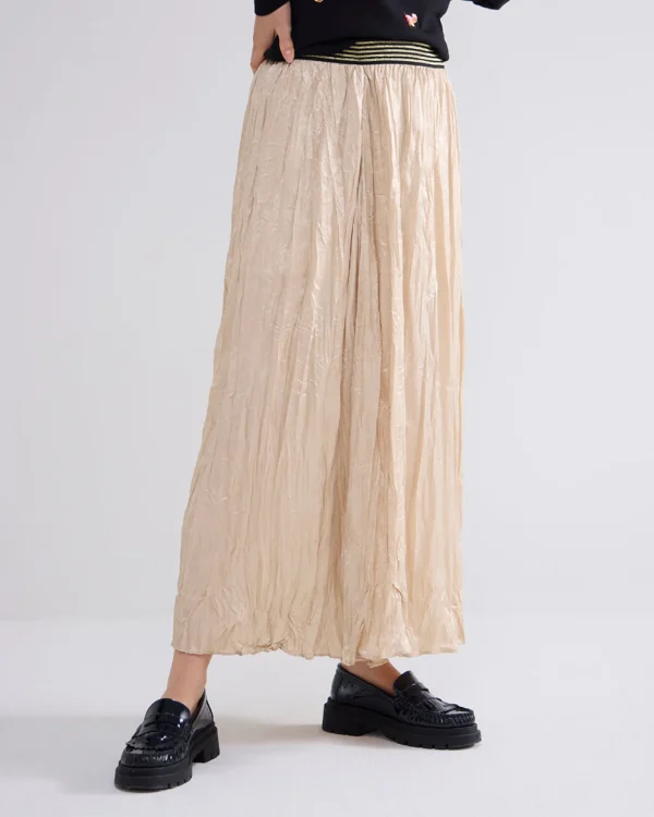 Metallic Gekreukelde Rok>Summum Cheap