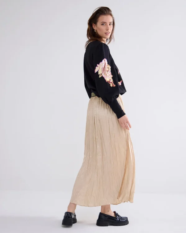Metallic Gekreukelde Rok>Summum Cheap
