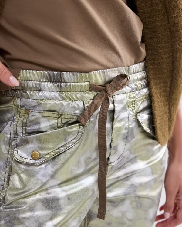 Metallic Jogger Pants>Summum New
