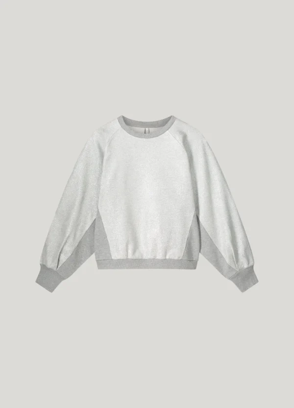 Metallic Sweatshirt Ronde Hals>Summum Hot