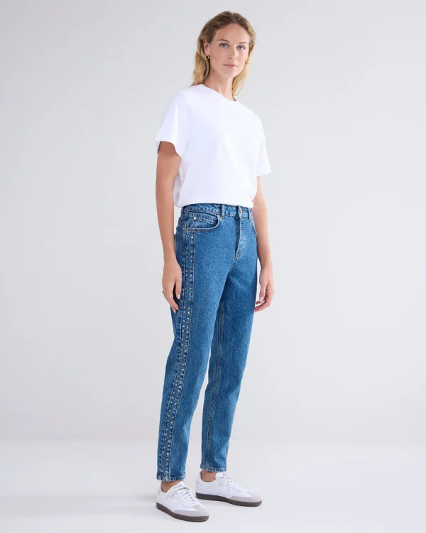 Moms Fit Jeans Met Studs>Summum Cheap