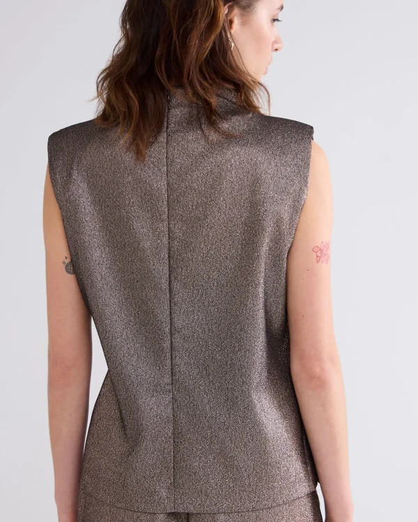 Mouwloze Glittertop>Summum Cheap