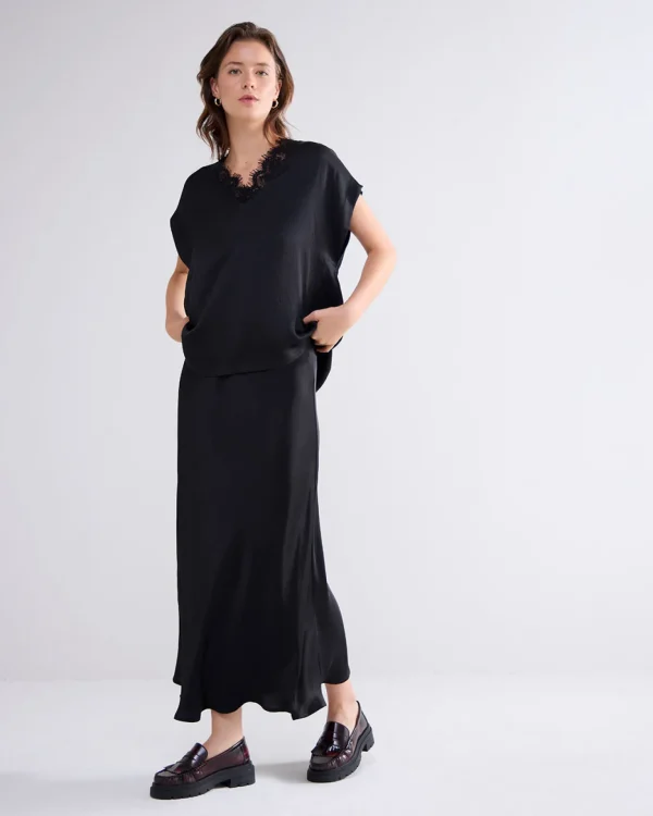 Mouwloze Top Met Kant>Summum Sale