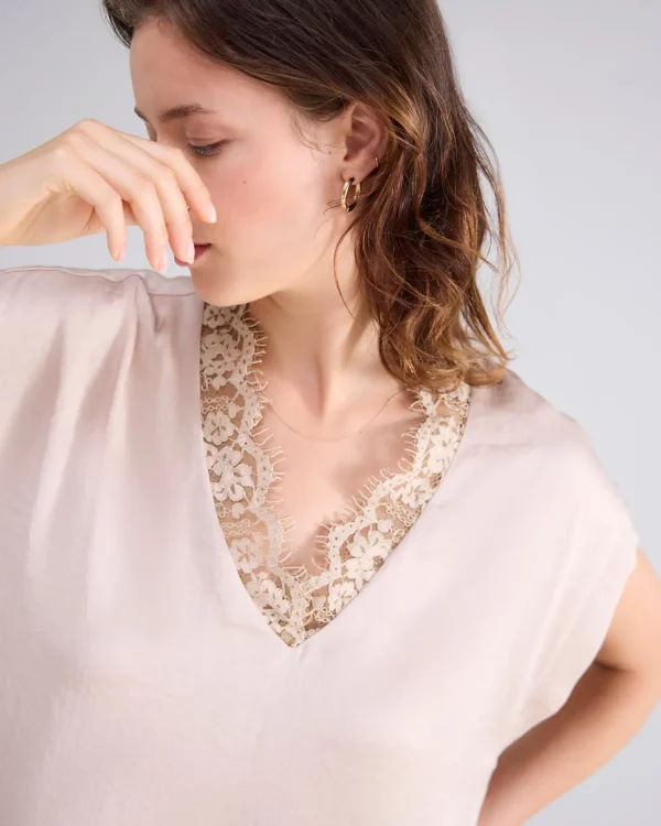 Mouwloze Top Met Kant>Summum Shop