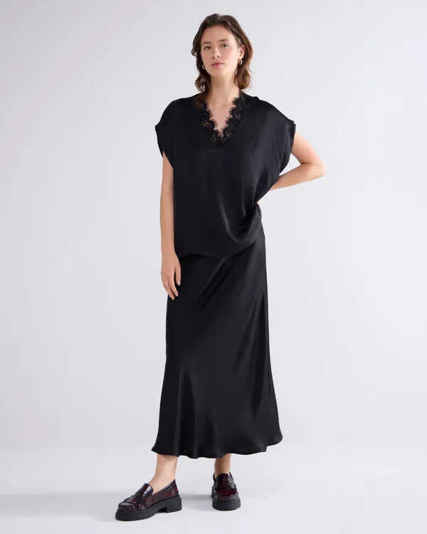 Mouwloze Top Met Kant>Summum Sale