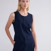Mouwloze Top Met Taft Achterkant>Summum Cheap