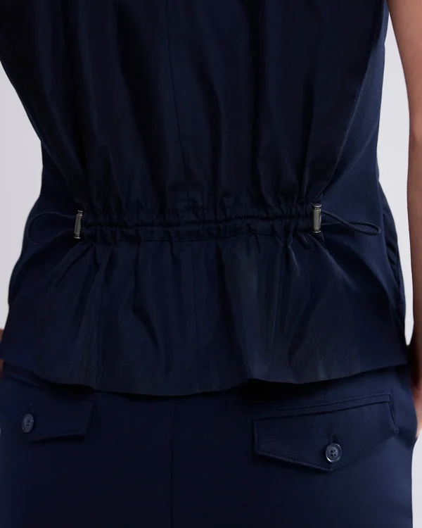 Mouwloze Top Met Taft Achterkant>Summum Cheap