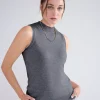 Mouwloze Top Rib-boordje>Summum Online