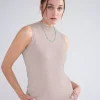 Mouwloze Top Rib-boordje>Summum Outlet