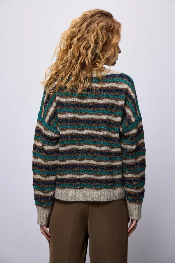 Multi Colour Alpaca Lurex Sweater>Summum New