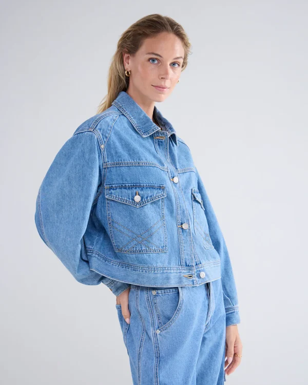 Oversized Denim Jacket>Summum Outlet