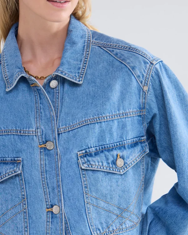 Oversized Denim Jacket>Summum Outlet
