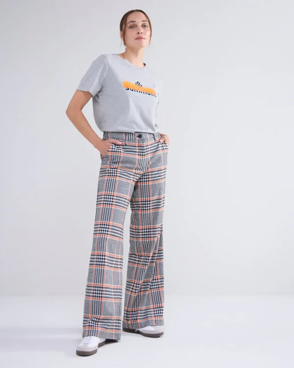 Ruitjesbroek Met Wijde Pijp>Summum Shop