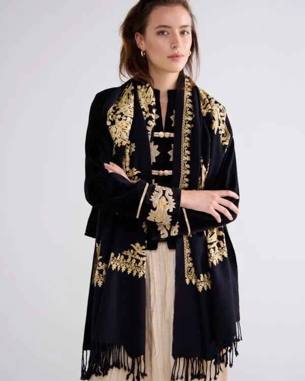 Sjaal Gouden Borduur>Summum Sale