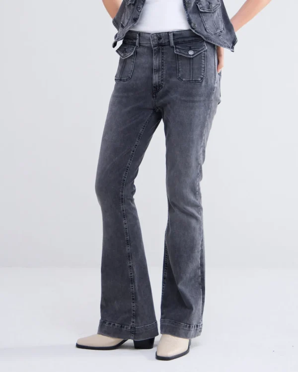 Skinny Flared Jeans>Summum Cheap