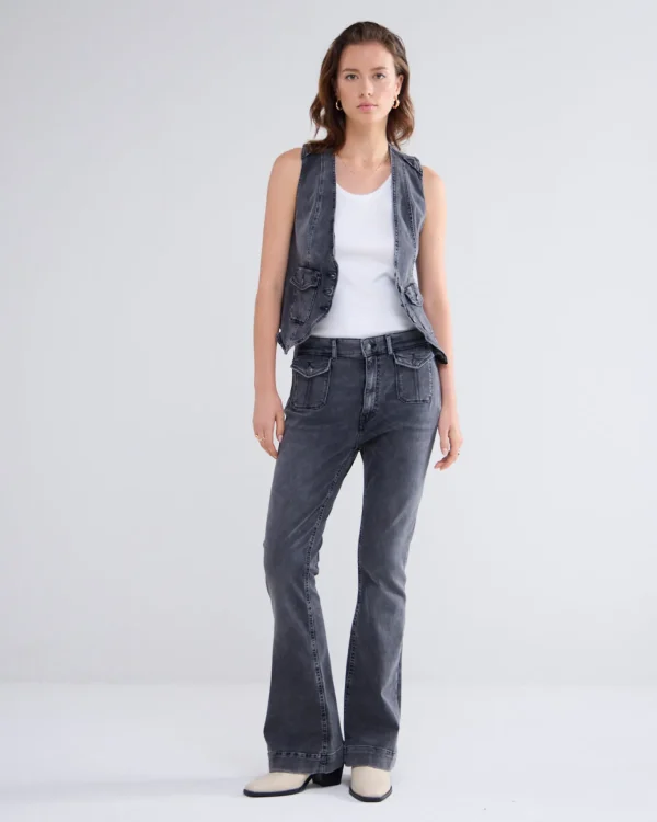 Skinny Flared Jeans>Summum Cheap