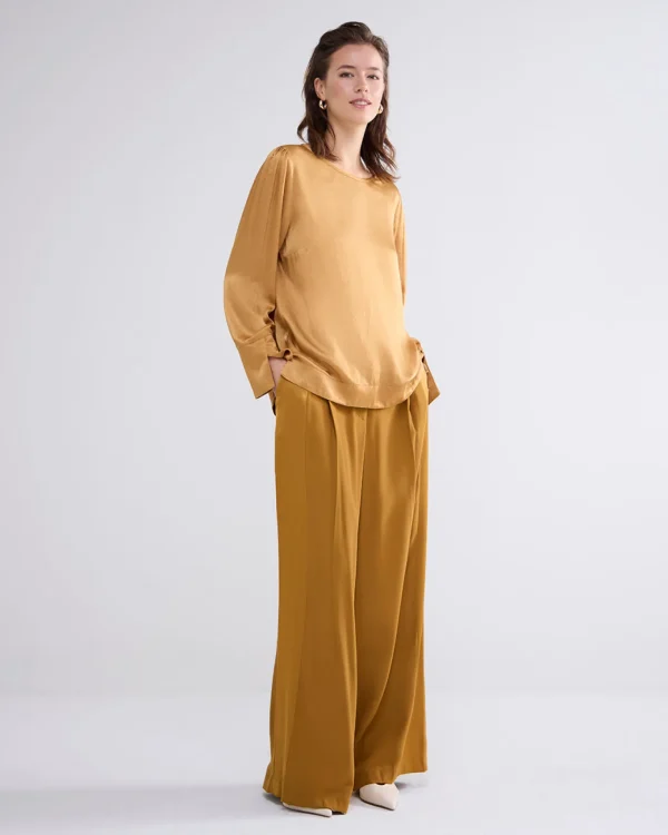 Slanke Top Met Glans>Summum Fashion
