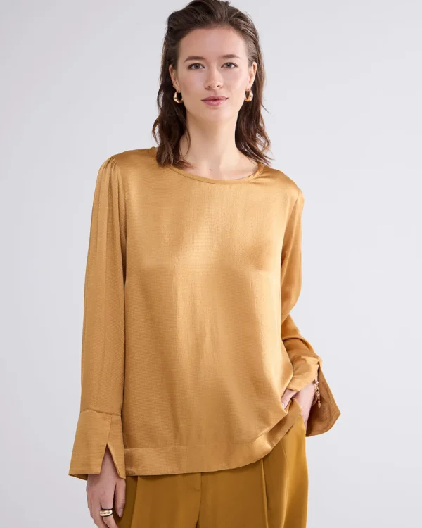 Slanke Top Met Glans>Summum Fashion