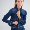 Slim Fit Denim Jacket>Summum Cheap