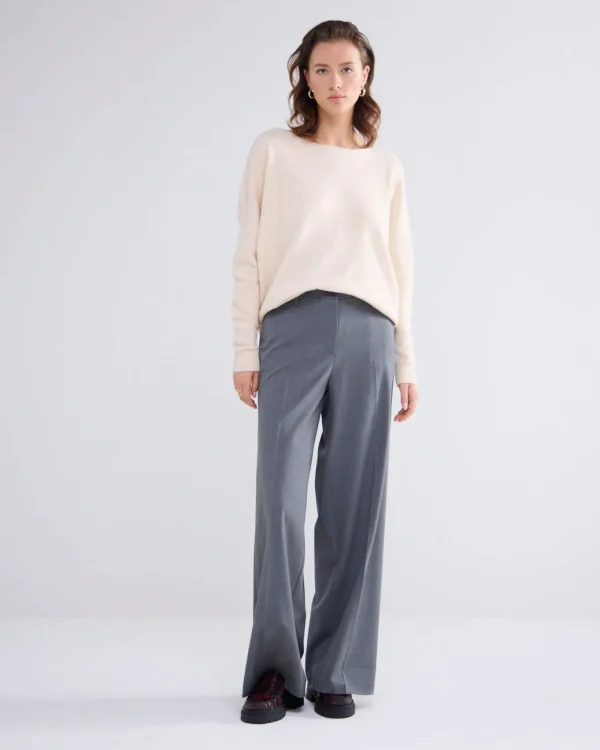 Soepelvallende Wijde Broek>Summum Clearance