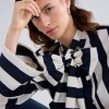 Streepjesblouse Met Strik>Summum Sale