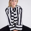 Streepjesblouse Met Strik>Summum Online