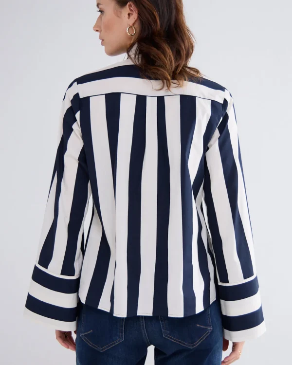 Streepjesblouse Met Strik>Summum Sale