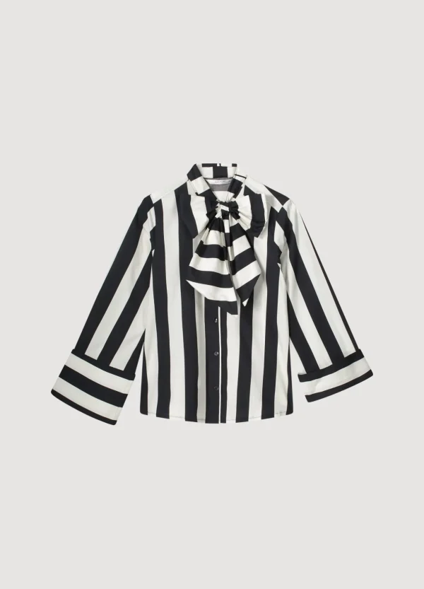 Streepjesblouse Met Strik>Summum Sale