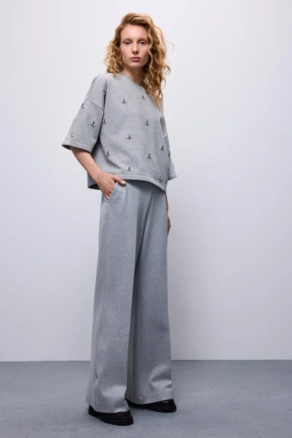 Sweat-top Met Strass>Summum Flash Sale