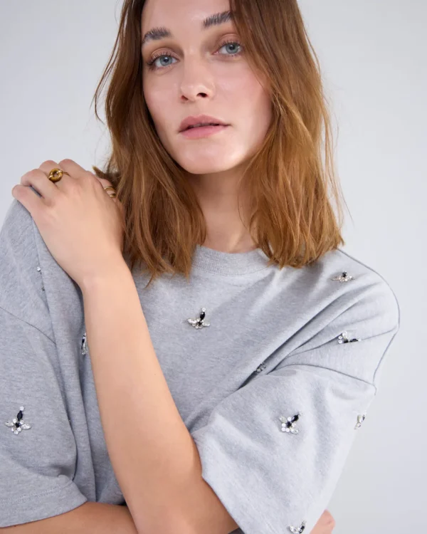 Sweat-top Met Strass>Summum Flash Sale