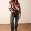 Top Met Bloemenprint>Summum Best Sale