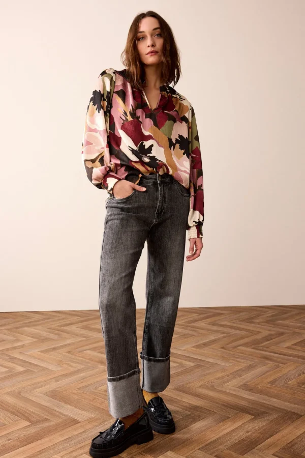 Top Met Bloemenprint>Summum Best Sale