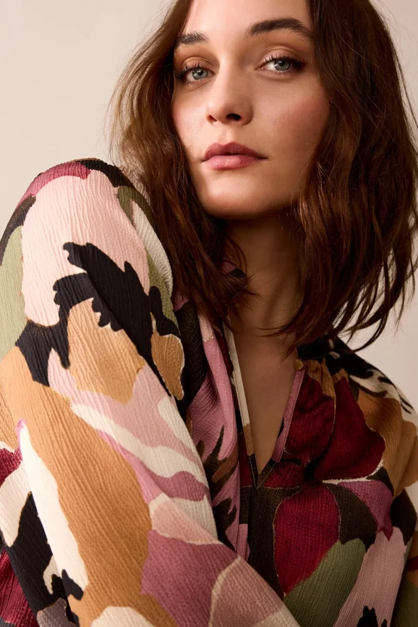 Top Met Bloemenprint>Summum Best Sale