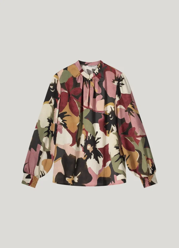 Top Met Bloemenprint>Summum Best Sale