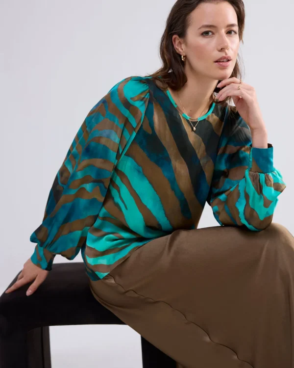 Top Met Ronde Hals>Summum Best Sale