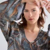 Top Met V-hals En Uitlopende Mouwen>Summum Clearance