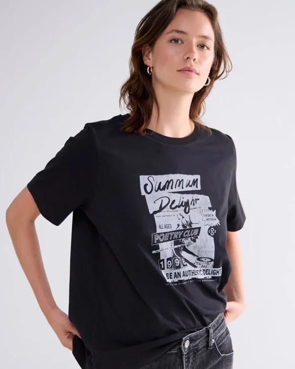 T-shirt Met Tekst>Summum Fashion