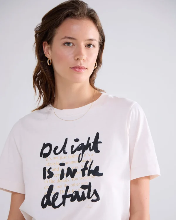 T-shirt Met Tekst>Summum Hot