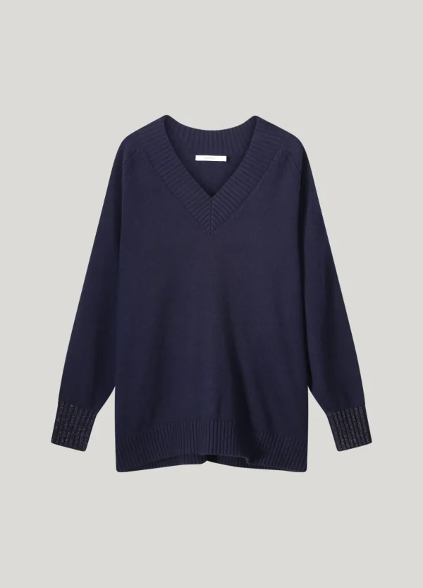 V-hals Sweater Met Lurex>Summum Best
