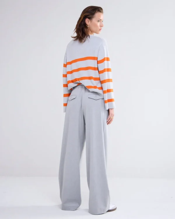 Wijde Broek Met Plooien En Riem>Summum Clearance