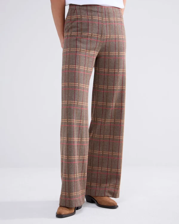 Wijde Broek Met Ruiten>Summum Fashion