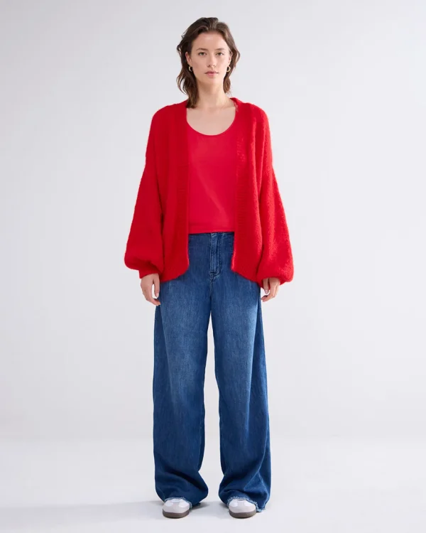 Zacht Vest Met Pofmouwen>Summum Cheap